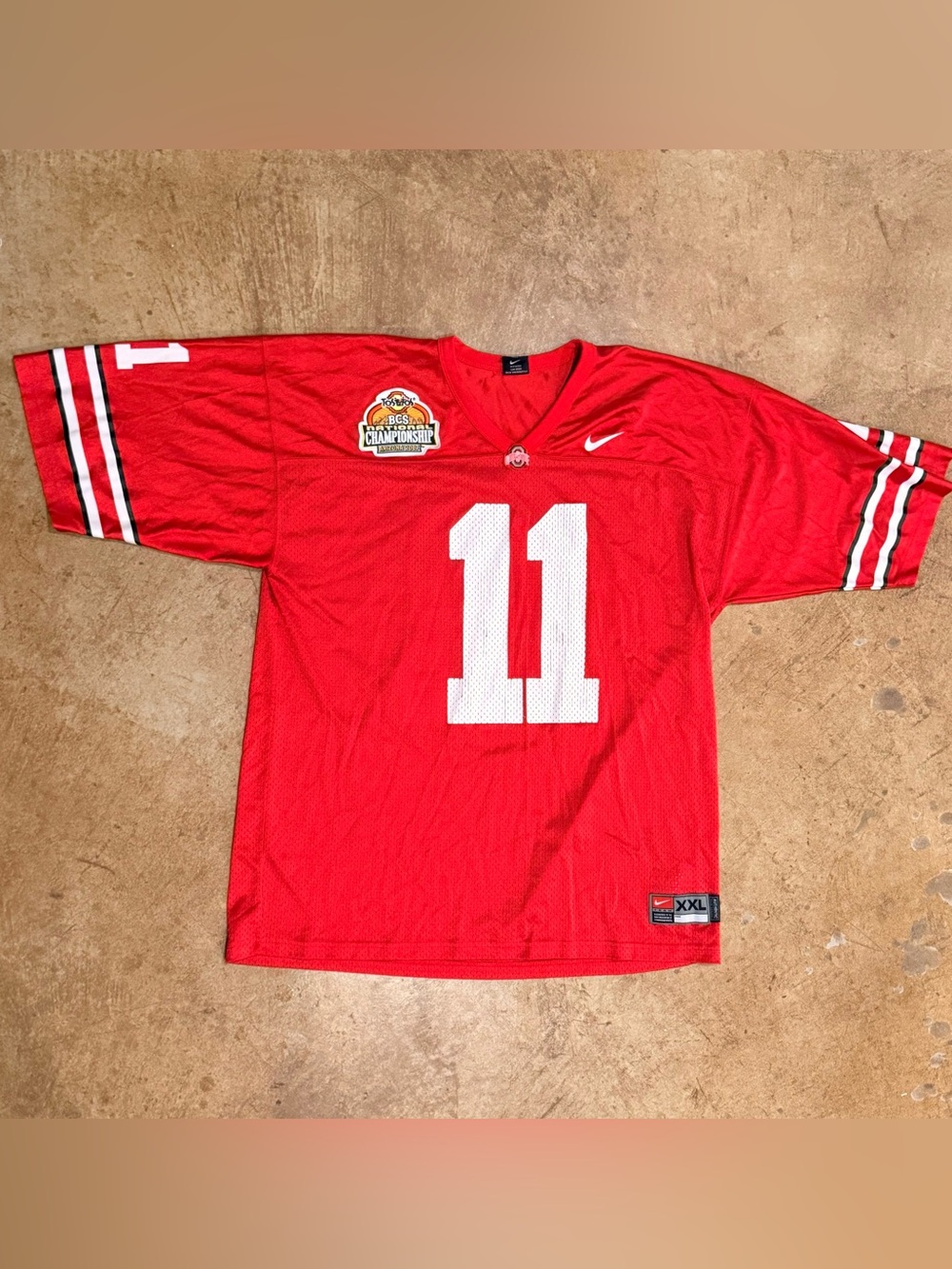 Vintage Nike Ohio State Buckeyes Anthony Gonzalez Jersey 2007 BCS Championship